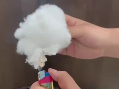 ألياف البوليستر العضوية المقاومة للنار