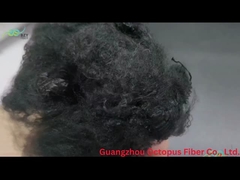 ألياف البوليستر الصلبة الصلبة من البوليستر الصلبة 8.89D × 65mm الرمادي الصناعي