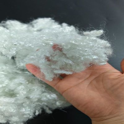 شراء ألياف HCS المعاد تدويرها 7D * 64mm الألياف العادمة البوليستر السيليكونية التصنيع عبر الإنترنت