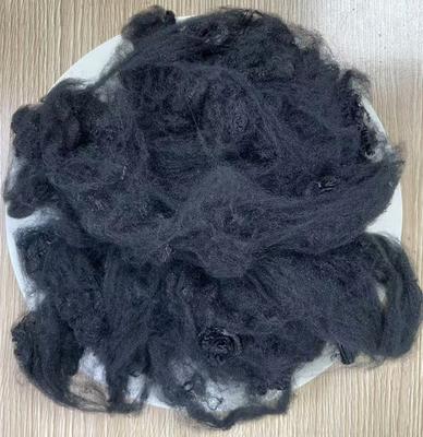 سعر جيد ألياف البوليستر العذراء 3D 65mm الأسود محتوى النفط 0.15-0.3% الانترنت