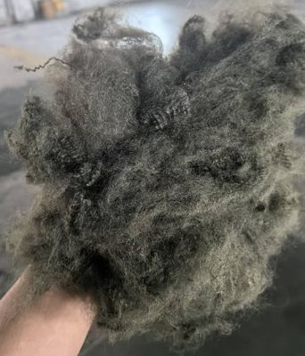 سعر جيد ألياف البوليستر المعاد تدويرها الأساسية 6D 51 مم أخضر قهوة امتصاص منخفض للرطوبة الانترنت