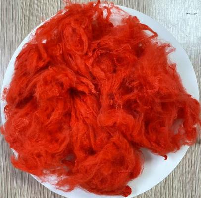 سعر جيد ألياف البوليستر الملونة 1.5D 38mm مقاومة التجاعيد العالية الانترنت