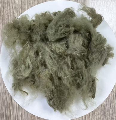 سعر جيد Recycled Polyester Staple Fiber with 255-265°C Melting Point and Last Fastener 4 Or Above in Army Green الانترنت