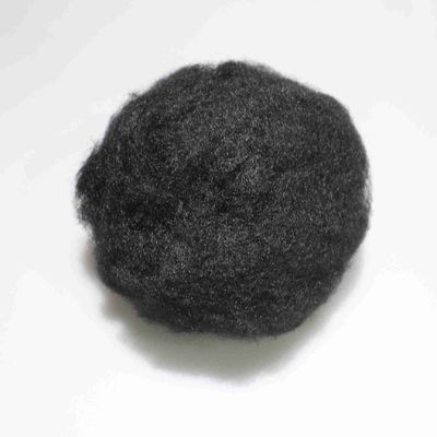 سعر جيد PET المعاد تدويرها الصلب 4080 بوليستر قصير القطع الألياف 15D الأسود الألياف الزراعية الانترنت