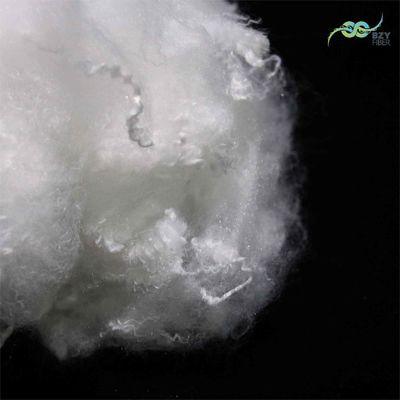 سعر جيد الصديقة للبيئة الحرارية العذراء الألياف البوليستر غير السيليكونية الأبيض 51mm الانترنت