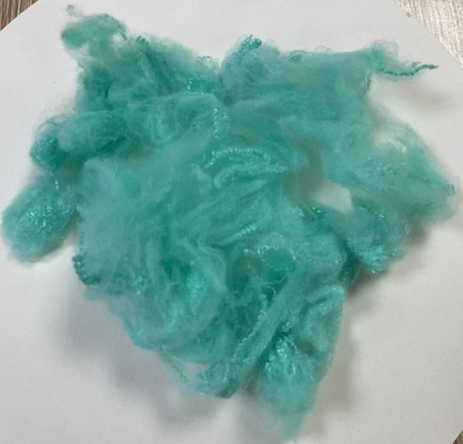سعر جيد OEKO-TEX Certified Recycled Polyester Fiber 2.5D 51mm Aqua الانترنت