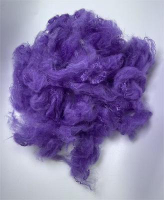 سعر جيد Recycled Polyester Staple Fiber 2.5D 51mm Deep Purple with 0.2% Oil Content and 0.7-15dtex Fiber Fineness الانترنت