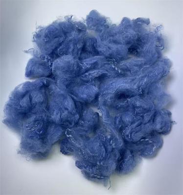 سعر جيد 2.5D 51mm Blue Recycled Polyester Staple Fiber Lightweight and UV Protected الانترنت