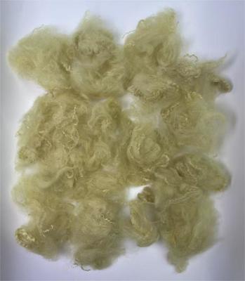 سعر جيد Recycled Polyester Staple Fiber with 38-64mm Fiber Cut Length 0.4% Moisture Regain in Light Camel Color الانترنت